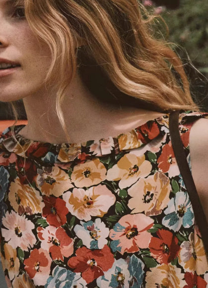Silk Floral Vacation Style French Style BEUPFORLIFE.com