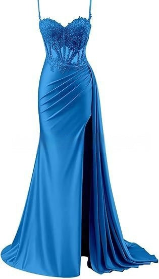 Lovely Satin Strapless Long Dress