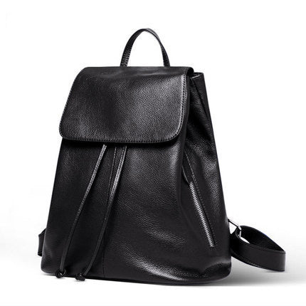 Fashionable Korean All-match Genuine Leather Women's Backpack BEUPFORLIFE.com