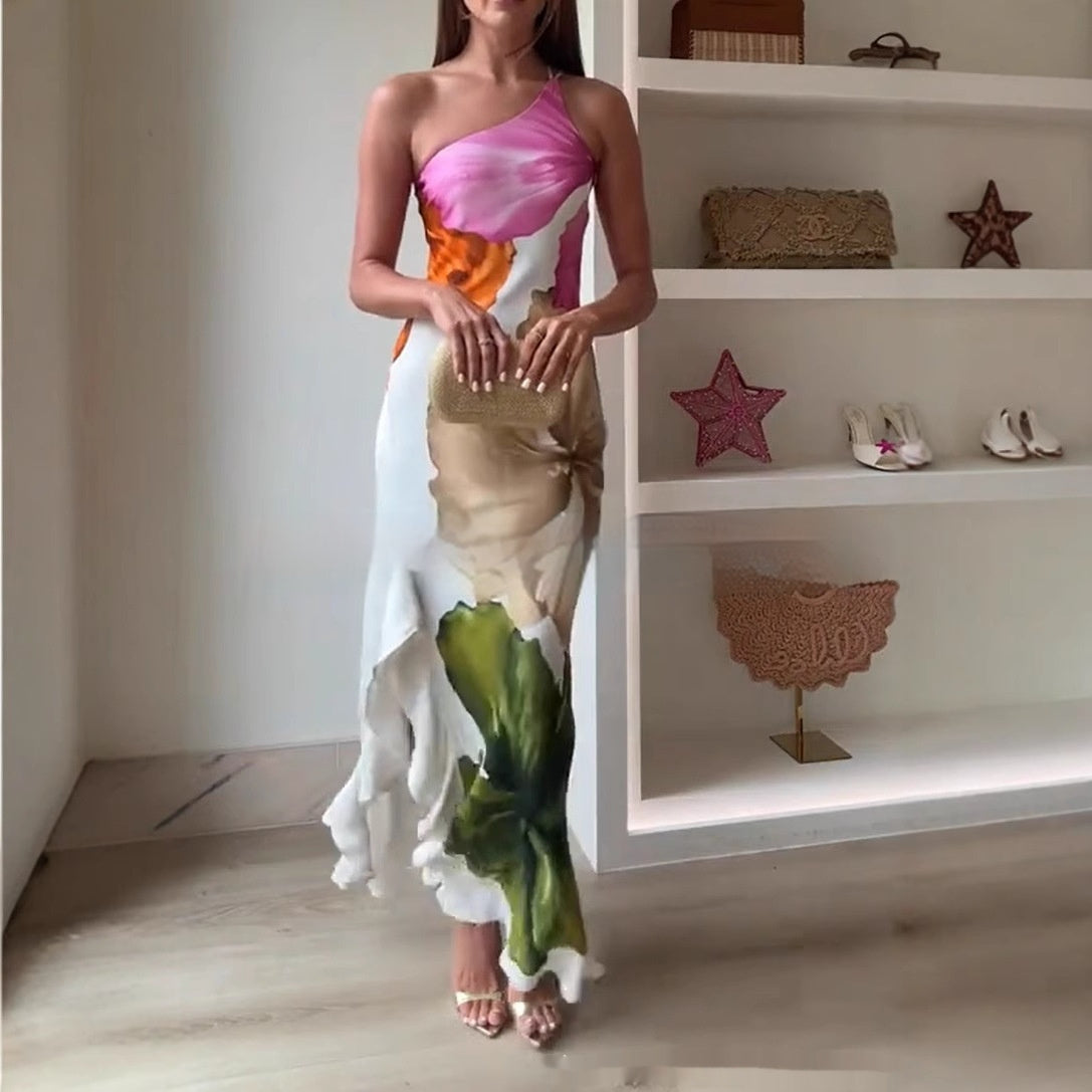 One-shoulder Elegant Skirt BEUPFORLIFE.com