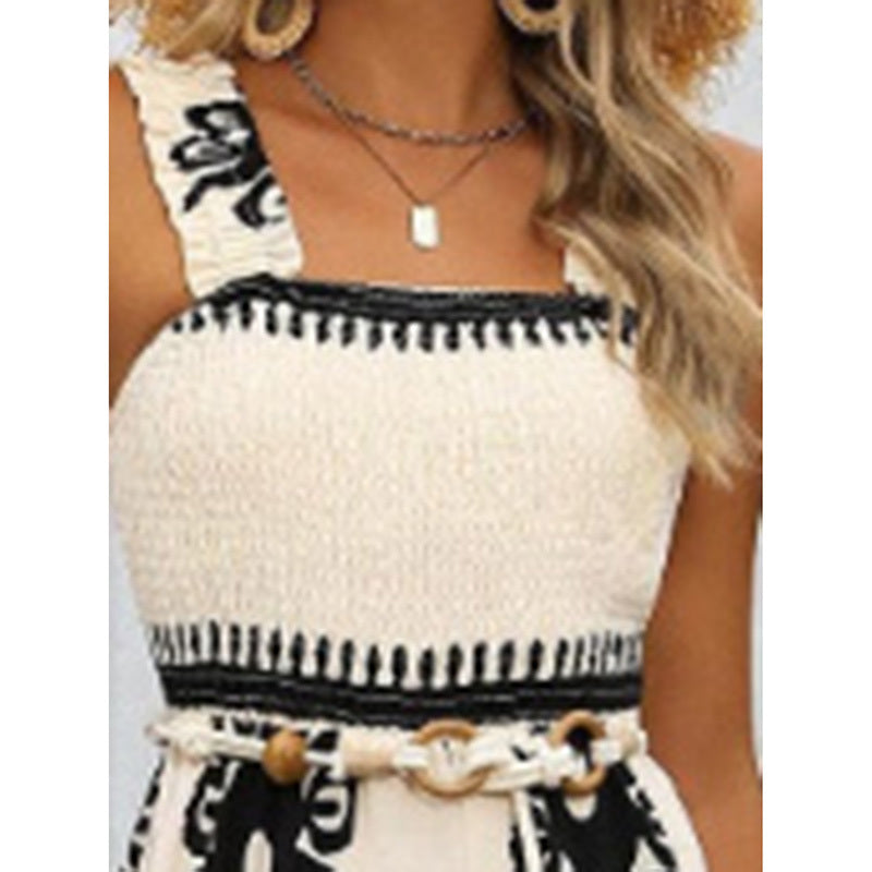 Summer Boho Jumpsuit One Piece With Pockets BEUPFORLIFE.com