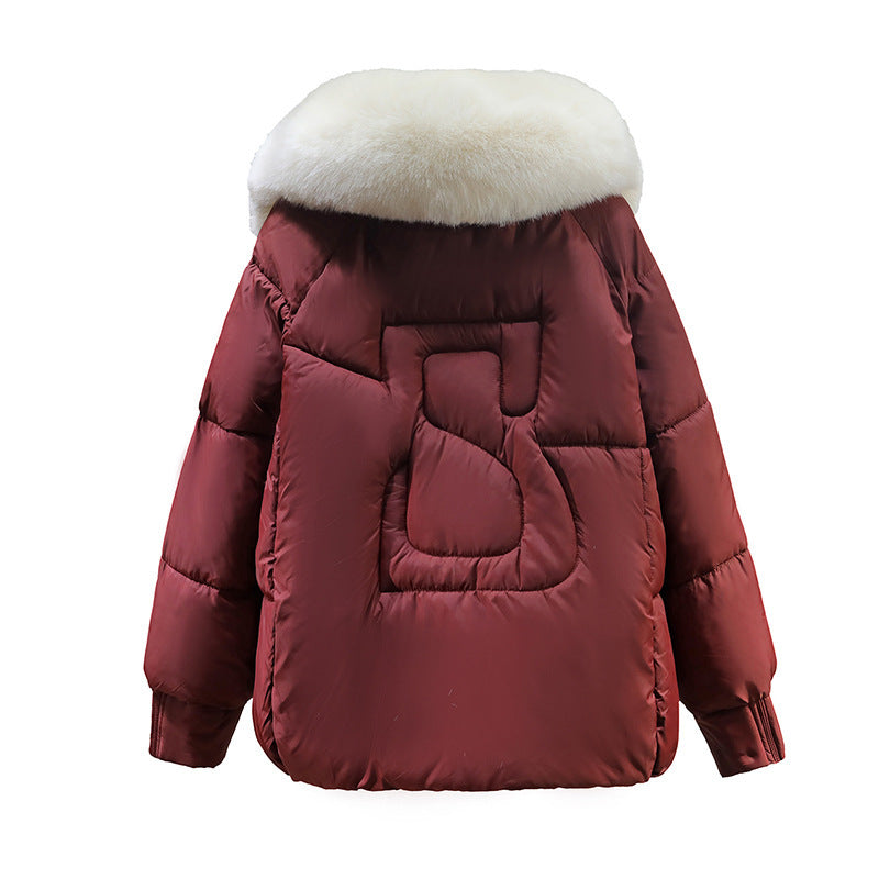 Big Fur Collar Thick Warm Coat BEUPFORLIFE.com