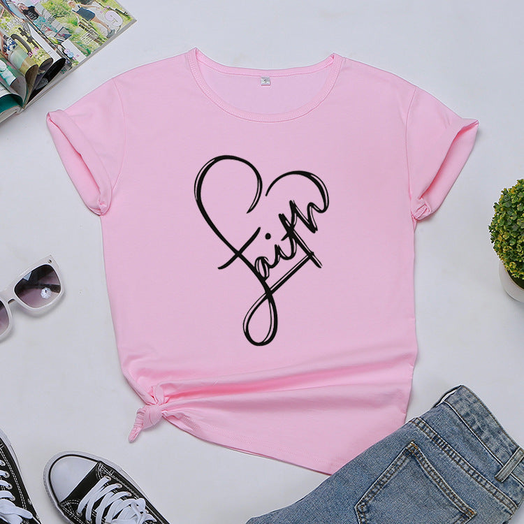 Faith Monogrammed T-shirt BEUPFORLIFE.com