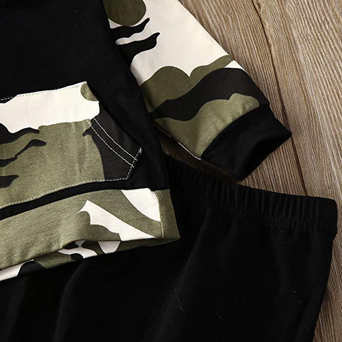 Camouflage two-piece suit beupforlife
