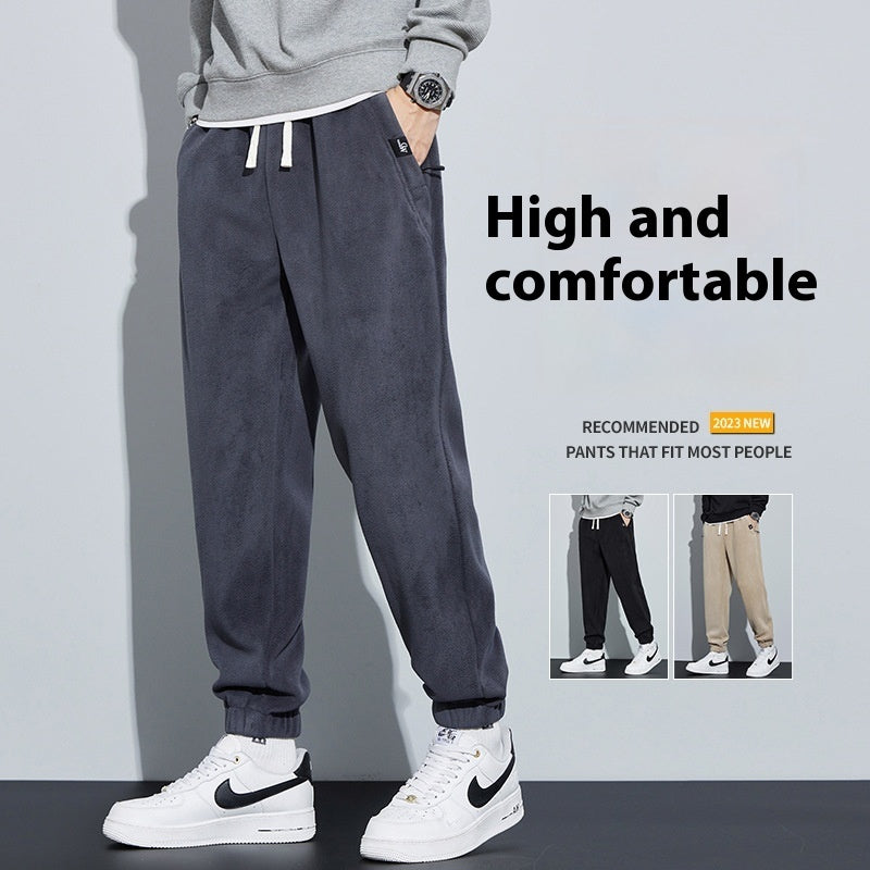 Bamboo Fiber Thickened Double-sided Pants Be Up For Life