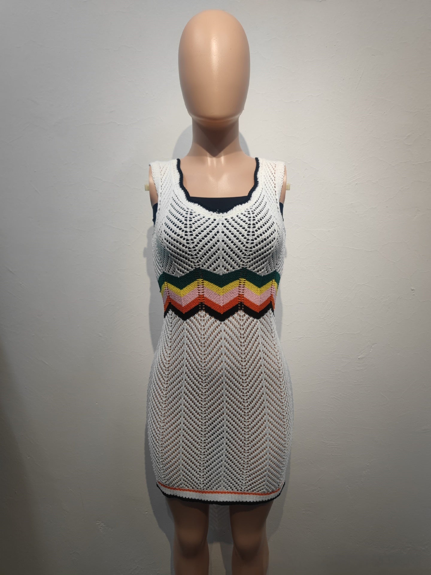 Rainbow Knitted Dress BEUPFORLIFE.com