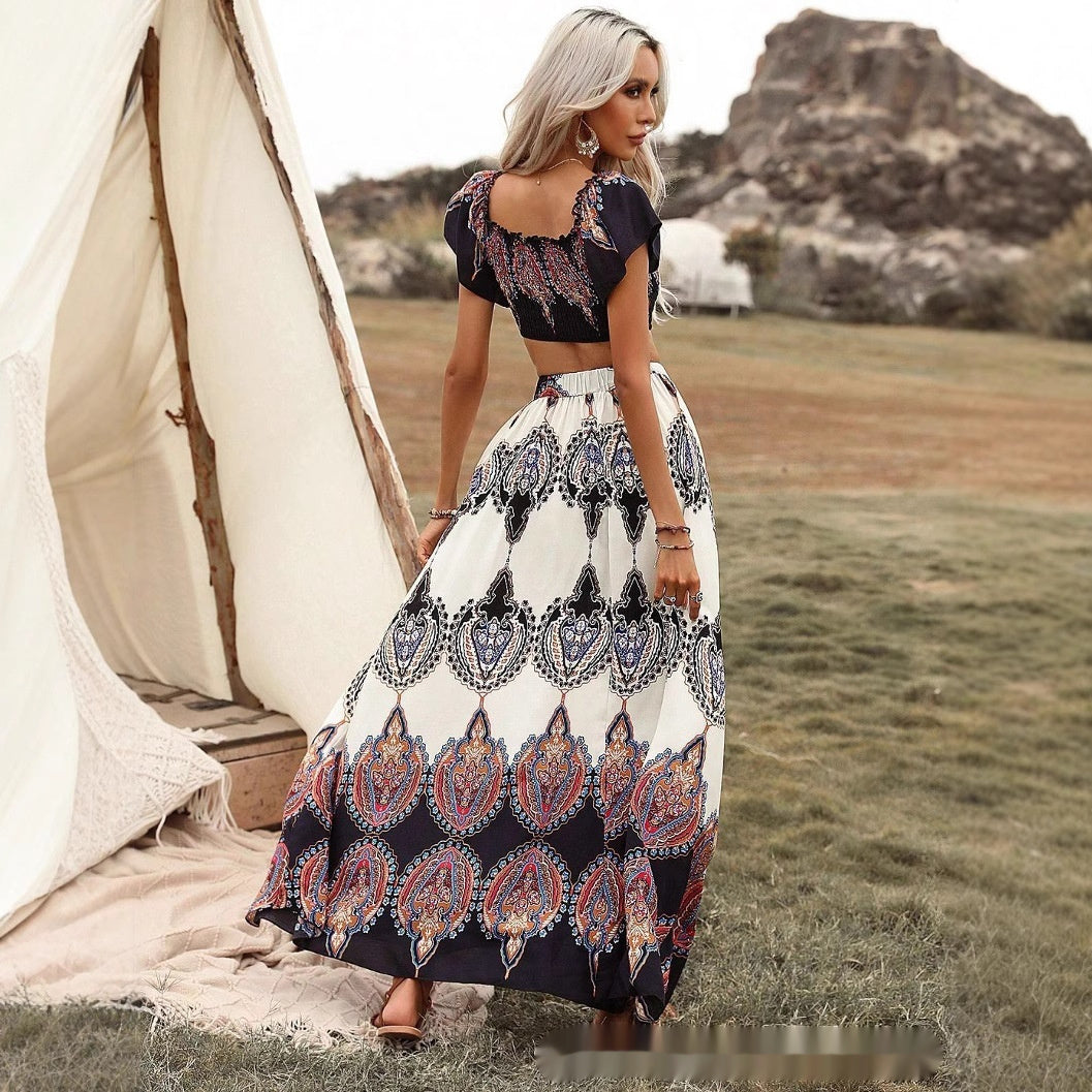 Plus Size Women's Printing Dress BEUPFORLIFE.com
