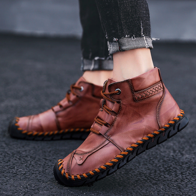 Leather Sauce Boots BEUPFORLIFE.com