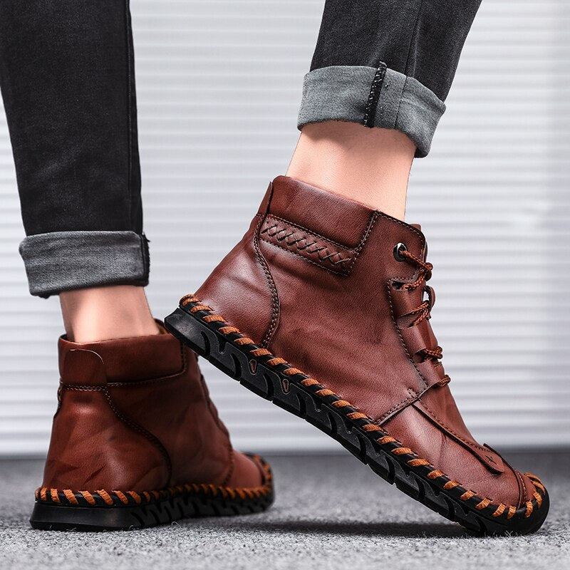 Leather Sauce Boots BEUPFORLIFE.com