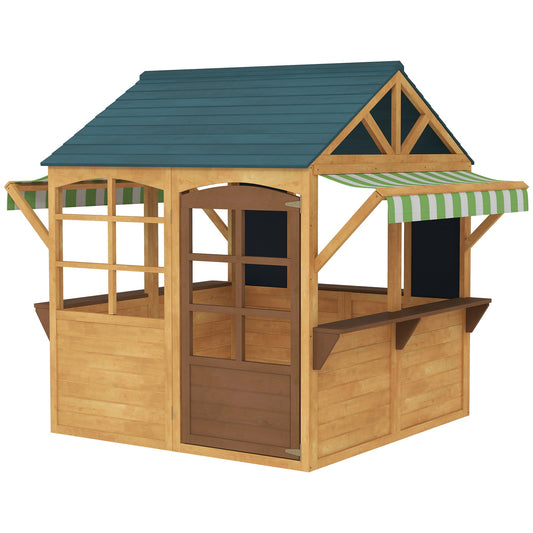 Wooden Outdoor Playhouse, For 3-8 Years BEUPFORLIFE.com