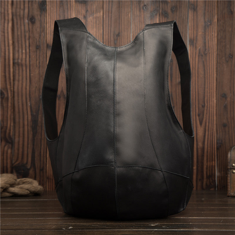 Crazy Horse Leather Backpack BEUPFORLIFE.com