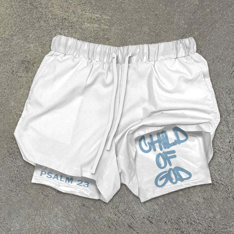 Child Of God Double Layer Shorts Be Up For Life