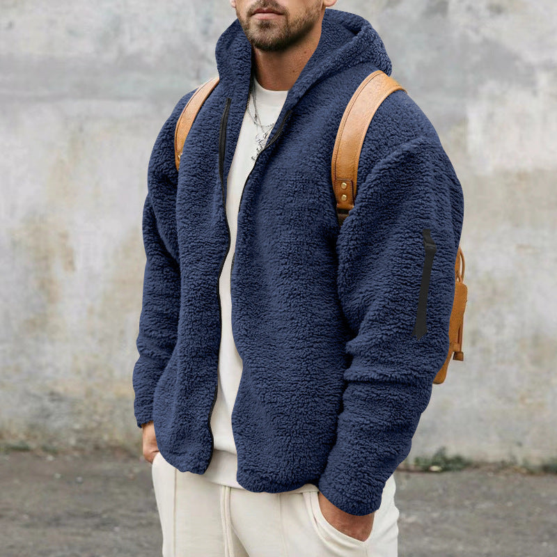 Plush Hooded Jacket Be Up For Life