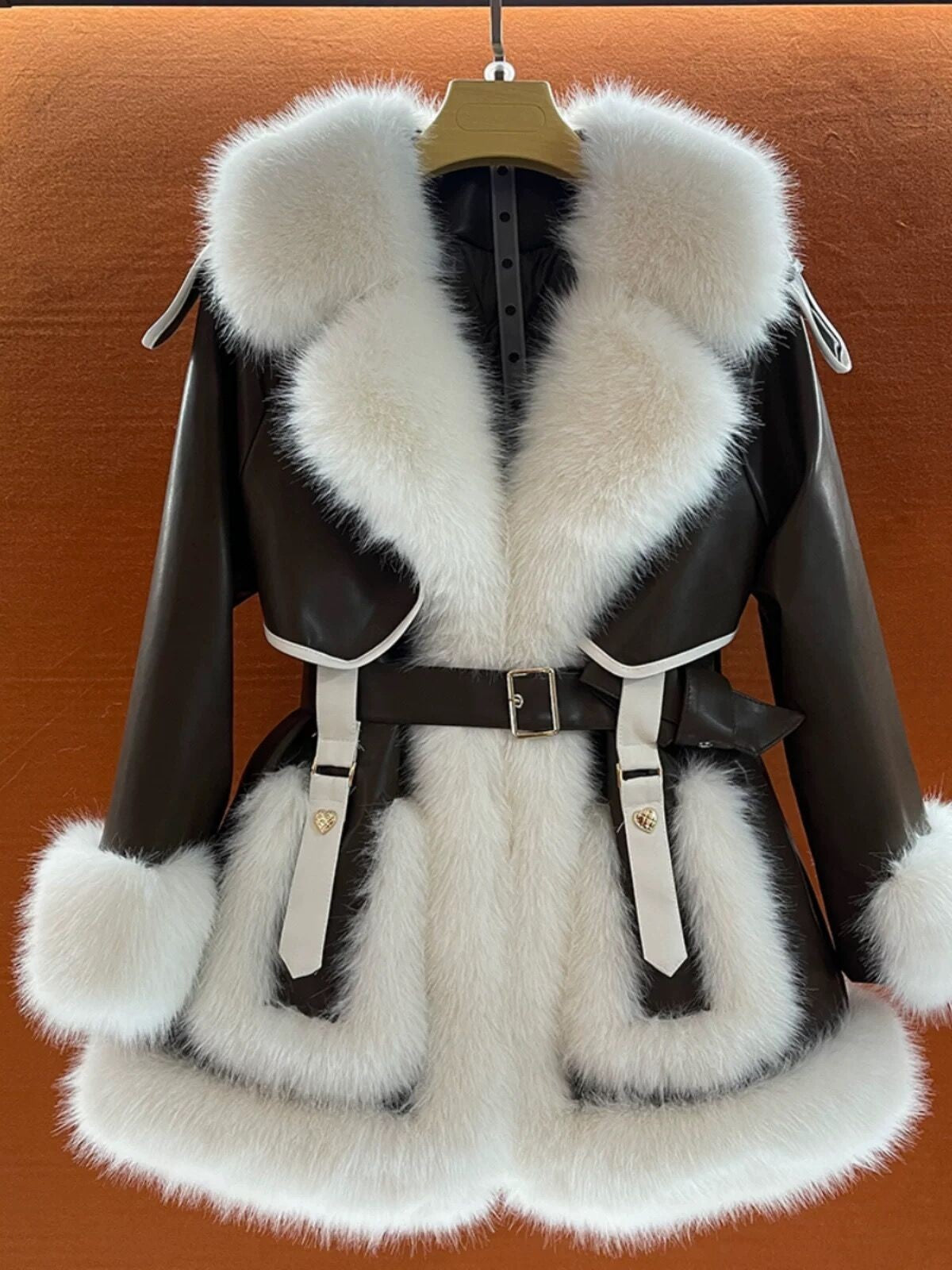 Elegant Big Fur Collar Coat beupforlife