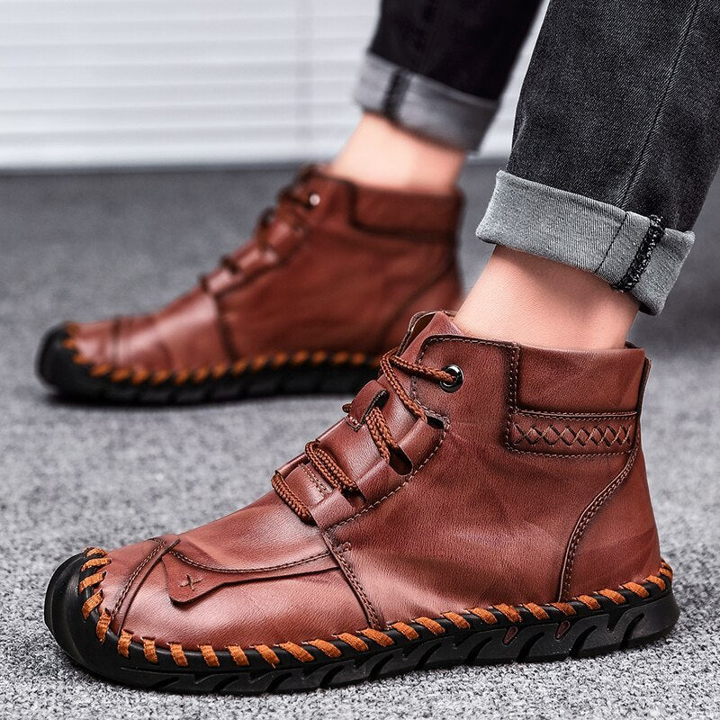 Leather Sauce Boots BEUPFORLIFE.com