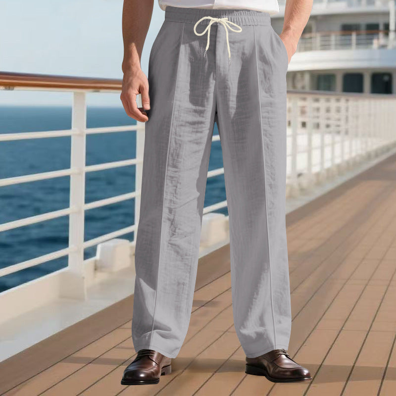 Loose Breathable Linen Leisure Men's Loose Beach Pants BEUPFORLIFE.com