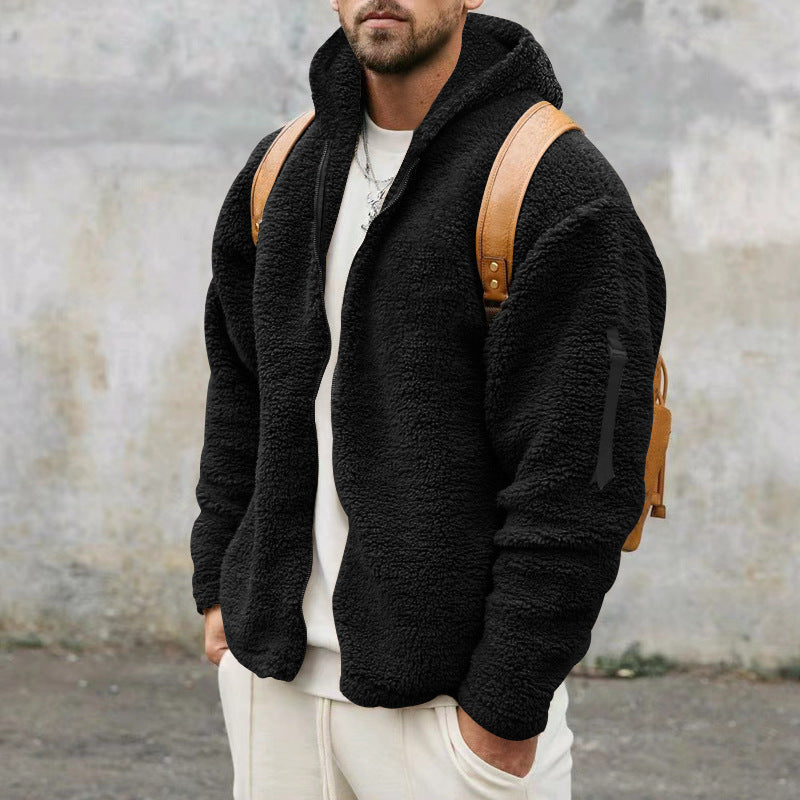 Plush Hooded Jacket Be Up For Life