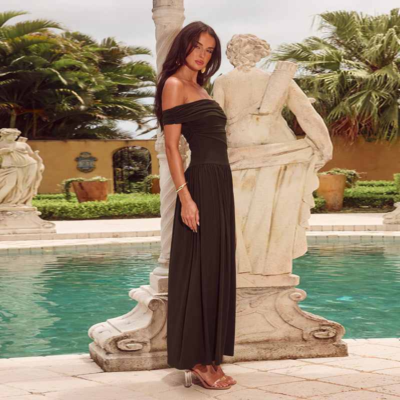 Elegant Off-the-shoulder Tube Top Long Dress BEUPFORLIFE.com