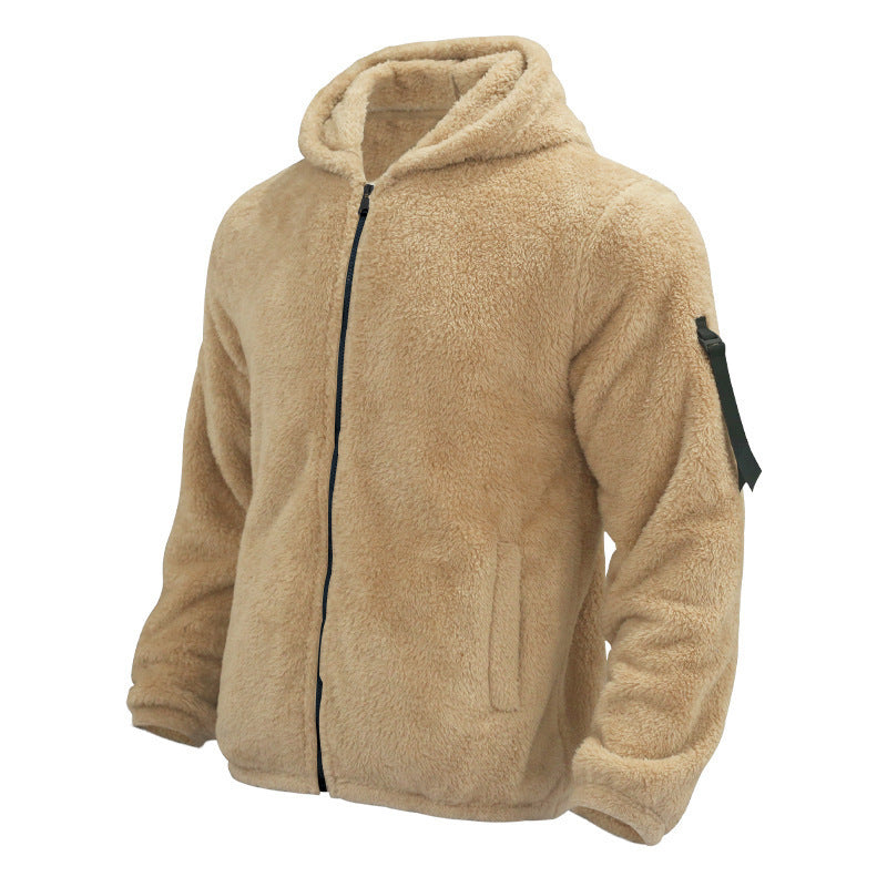 Plush Hooded Jacket Be Up For Life
