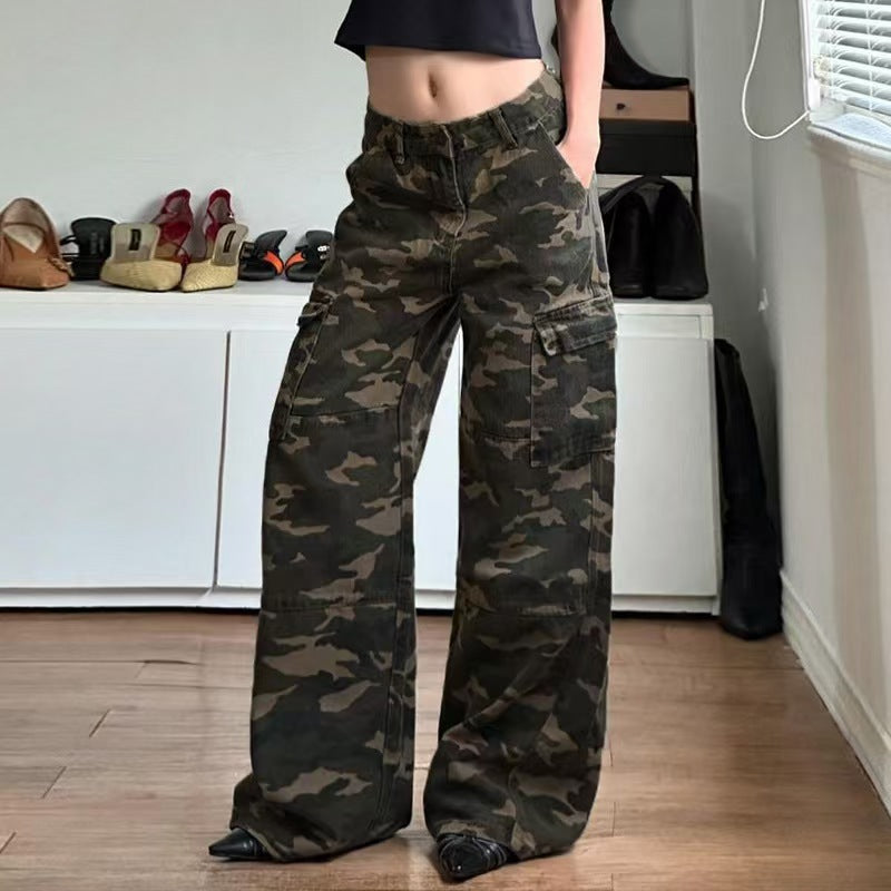 Loose Camouflage Pocket Jeans Be Up For Life