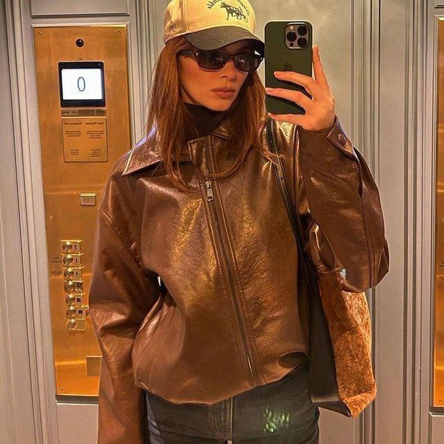 Vintage Brown Leather Motorcycle Jacket - BEUPFORLIFE.com