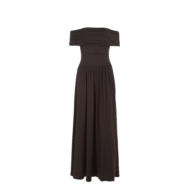 Elegant Off-the-shoulder Tube Top Long Dress BEUPFORLIFE.com