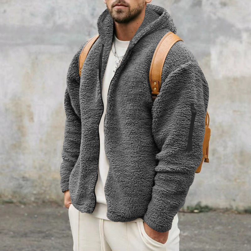 Plush Hooded Jacket Be Up For Life