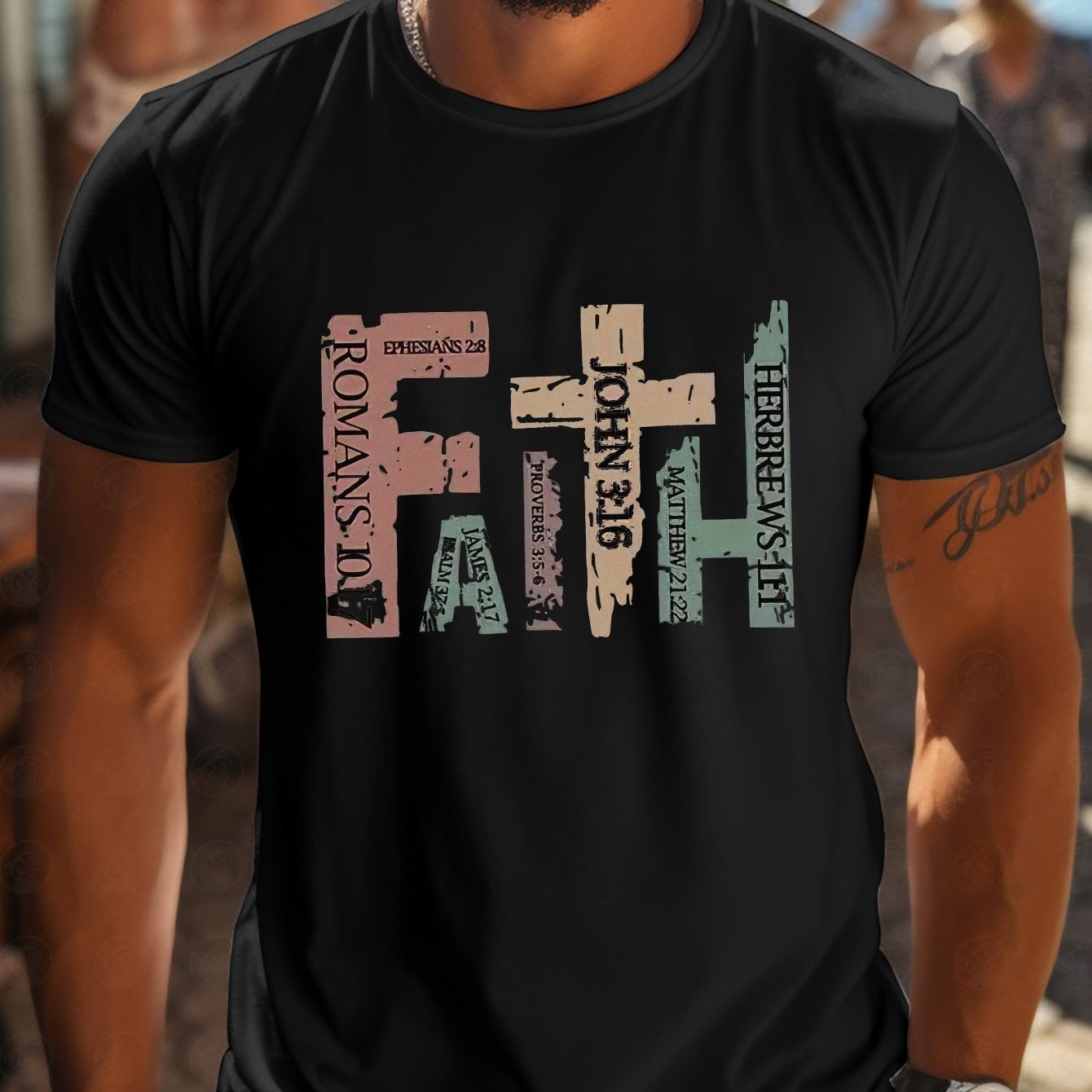 Faith Round Neck T-shirt Be Up For Life