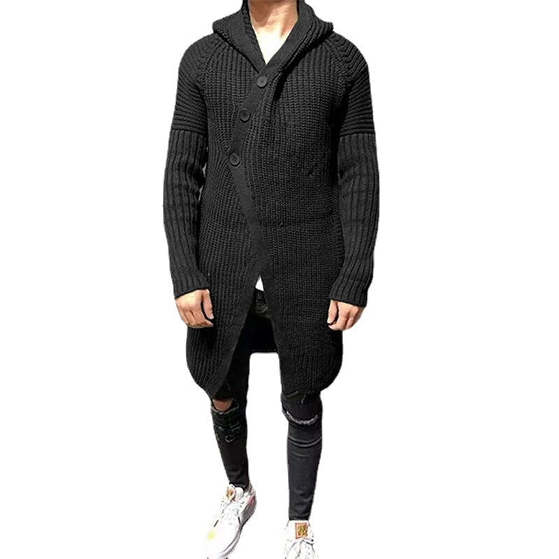 Long Knitted Hooded Sweater BEUPFORLIFE.com
