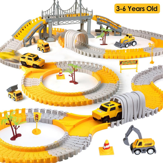 1Pc  340Pcs Construction Race Track Set, for Ages 3 - 6 Years Old BEUPFORLIFE.com