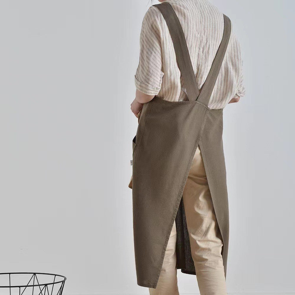 Cotton And Linen Plus Size Apron