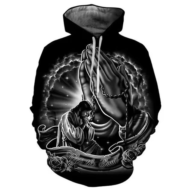Men's 3D Digital Print Hoodie