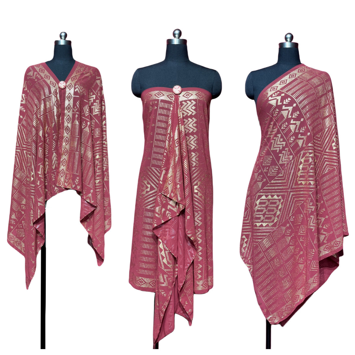 Gorgeous Tinfoil Gold Shawl Multifunctional Scarf BEUPFORLIFE.com