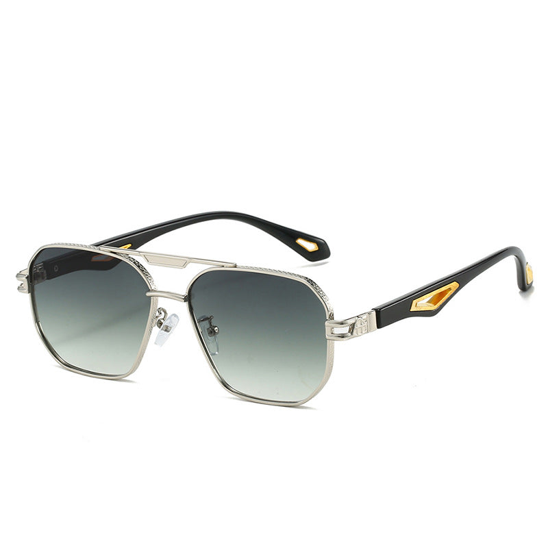 Double Beam Box Hollow Sunglasses BEUPFORLIFE.com