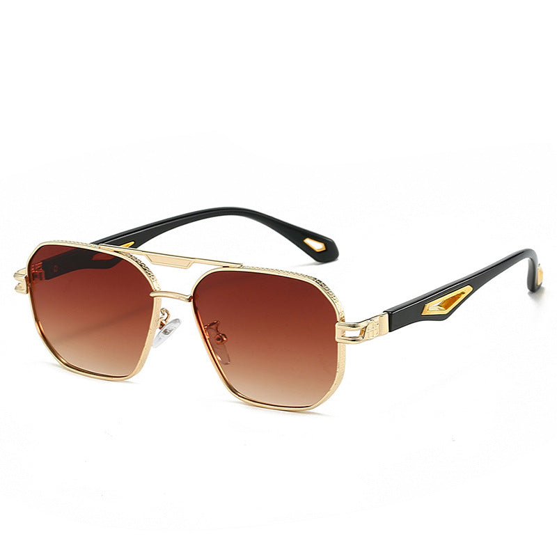 Double Beam Box Hollow Sunglasses BEUPFORLIFE.com