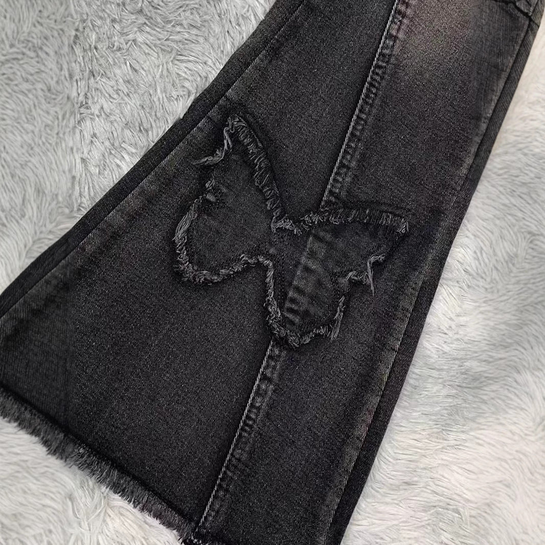 Women's Denim Flared Pants Be Up For Life