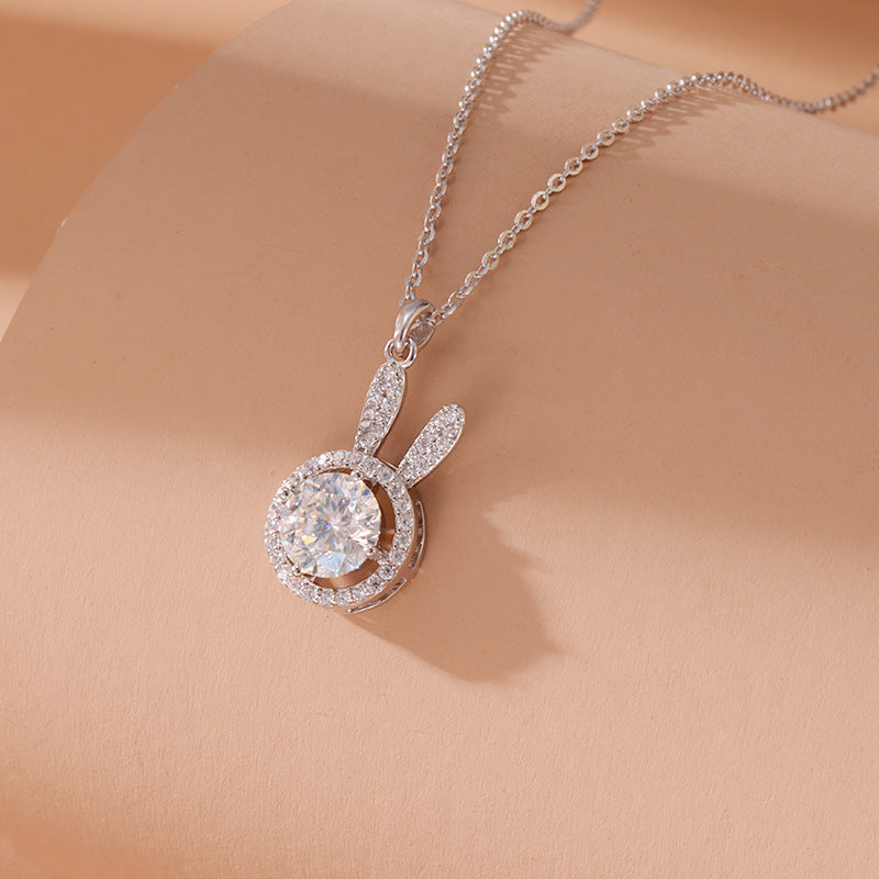 925 Sterling Silver Rabbit Necklace - BEUPFORLIFE.com