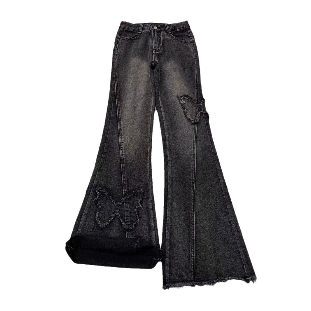 Women's Denim Flared Pants Be Up For Life