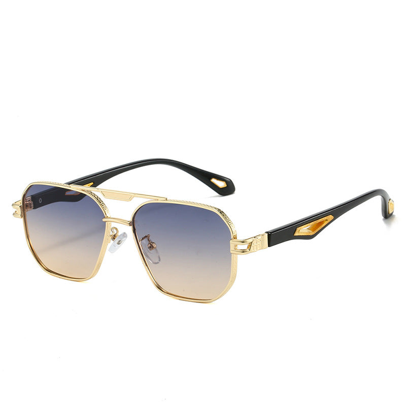 Double Beam Box Hollow Sunglasses BEUPFORLIFE.com