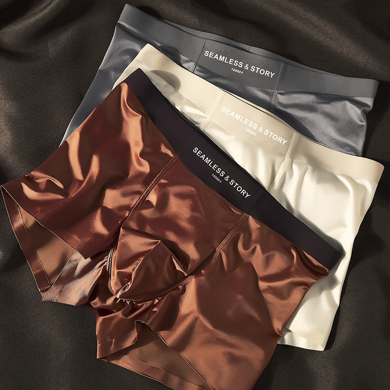 Satin Light Men's Ice Silk Underwear BEUPFORLIFE.com