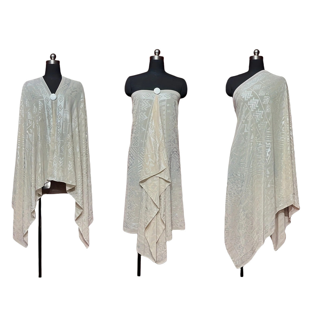 Gorgeous Tinfoil Gold Shawl Multifunctional Scarf BEUPFORLIFE.com