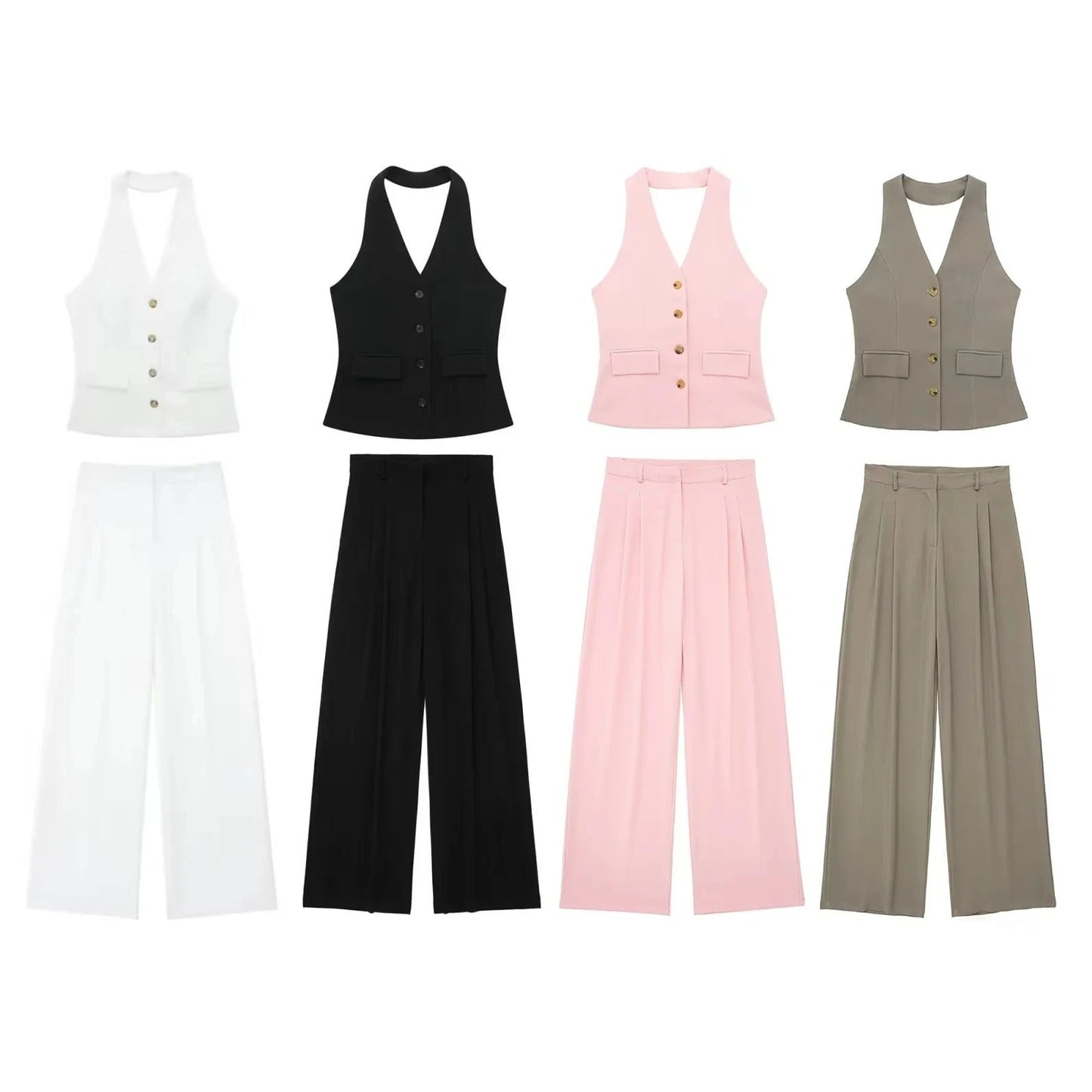 Women's Waistcoat Linen Vest Suit BEUPFORLIFE.com