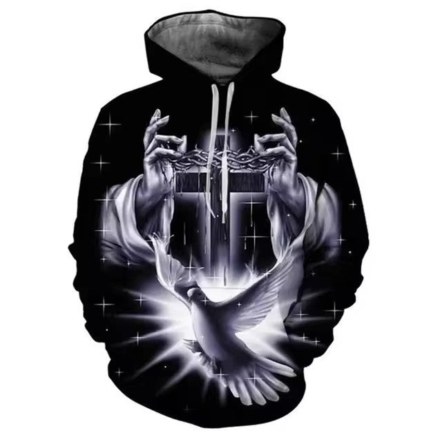 Men's 3D Digital Print Hoodie