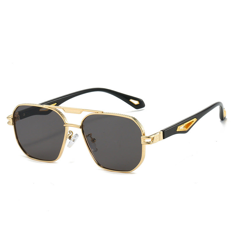 Double Beam Box Hollow Sunglasses BEUPFORLIFE.com
