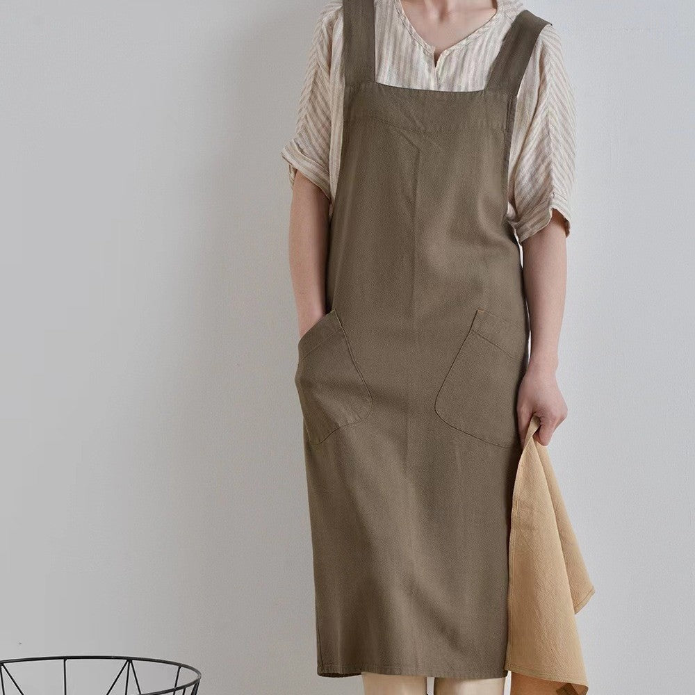 Cotton And Linen Plus Size Apron