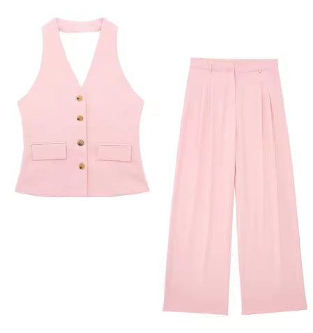 Women's Waistcoat Linen Vest Suit BEUPFORLIFE.com