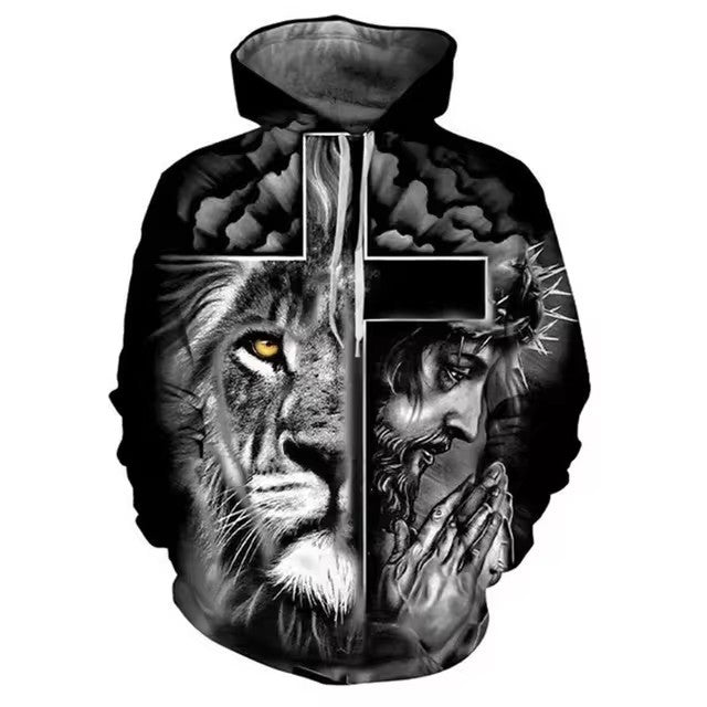 Men's 3D Digital Print Hoodie