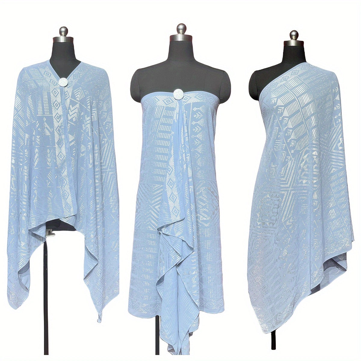 Gorgeous Tinfoil Gold Shawl Multifunctional Scarf BEUPFORLIFE.com