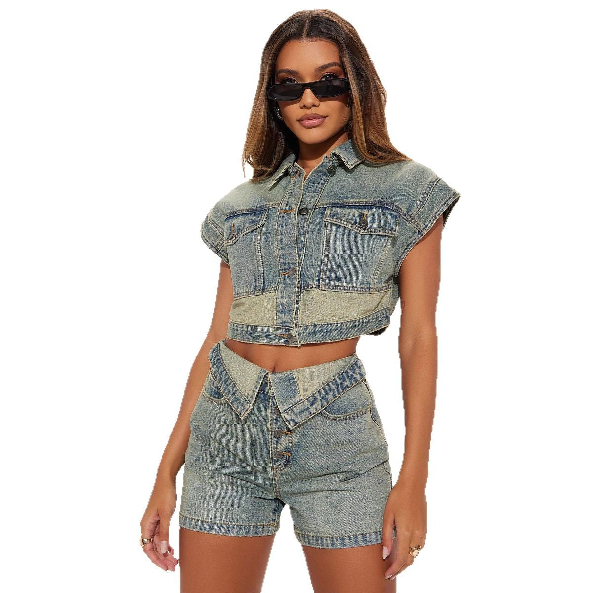 Denim Two-piece BEUPFORLIFE.com