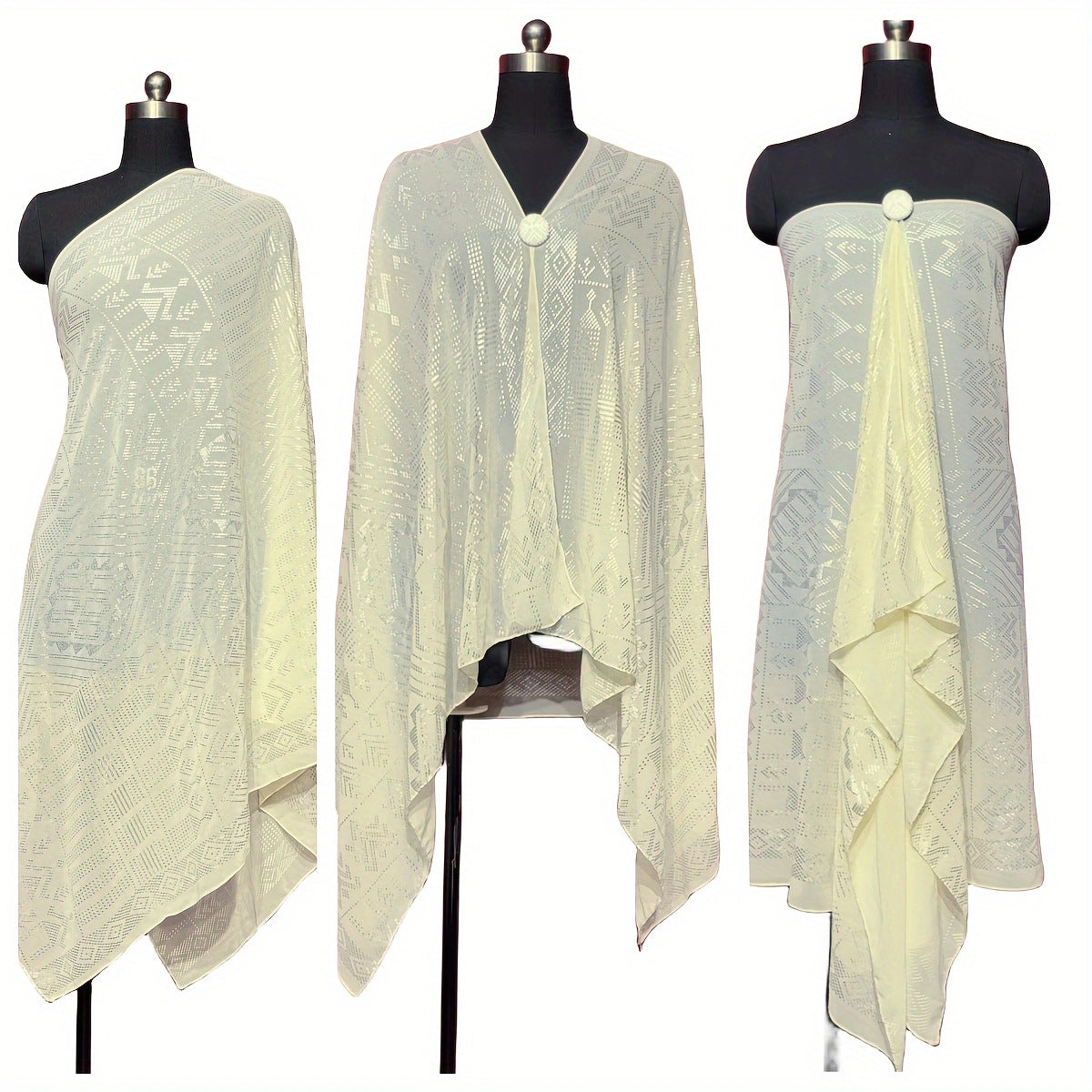 Gorgeous Tinfoil Gold Shawl Multifunctional Scarf BEUPFORLIFE.com